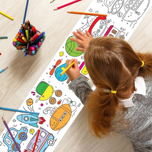 SmartShopio DIY Coloring Painting Drawing Paper Roll for Kids, 30 * 300 Cms